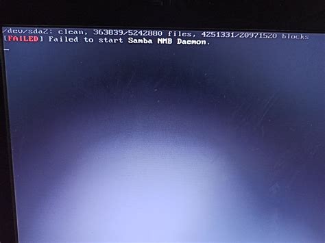 For the last few days, when booting Tumbleweed I see the message "Failed to start Samba NMB Daemon" twice near the end of the boot messages. . Failed to start samba ad daemon